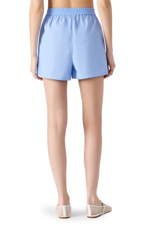Steve Madden Malena Pleated Shorts In Blue