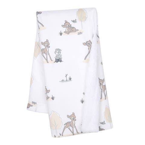 Disney Baby Bambi & Thumper Minky/Fleece Deer Baby Blanket