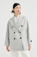 Brunello Cucinelli Cashmere double beaver cloth pea coat