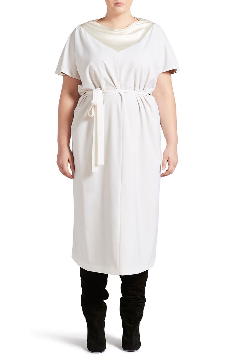 Pari Passu Bias Cut Wool-Blend Dress, Main, color,