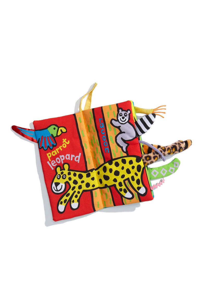 Jungly Tails Cloth Book, Alternate, color, MULTI