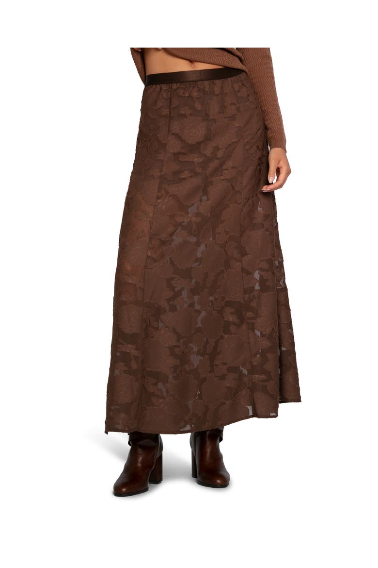 Play It Cool Coupe Maxi Skirt, Alternate, color, Dark Brown