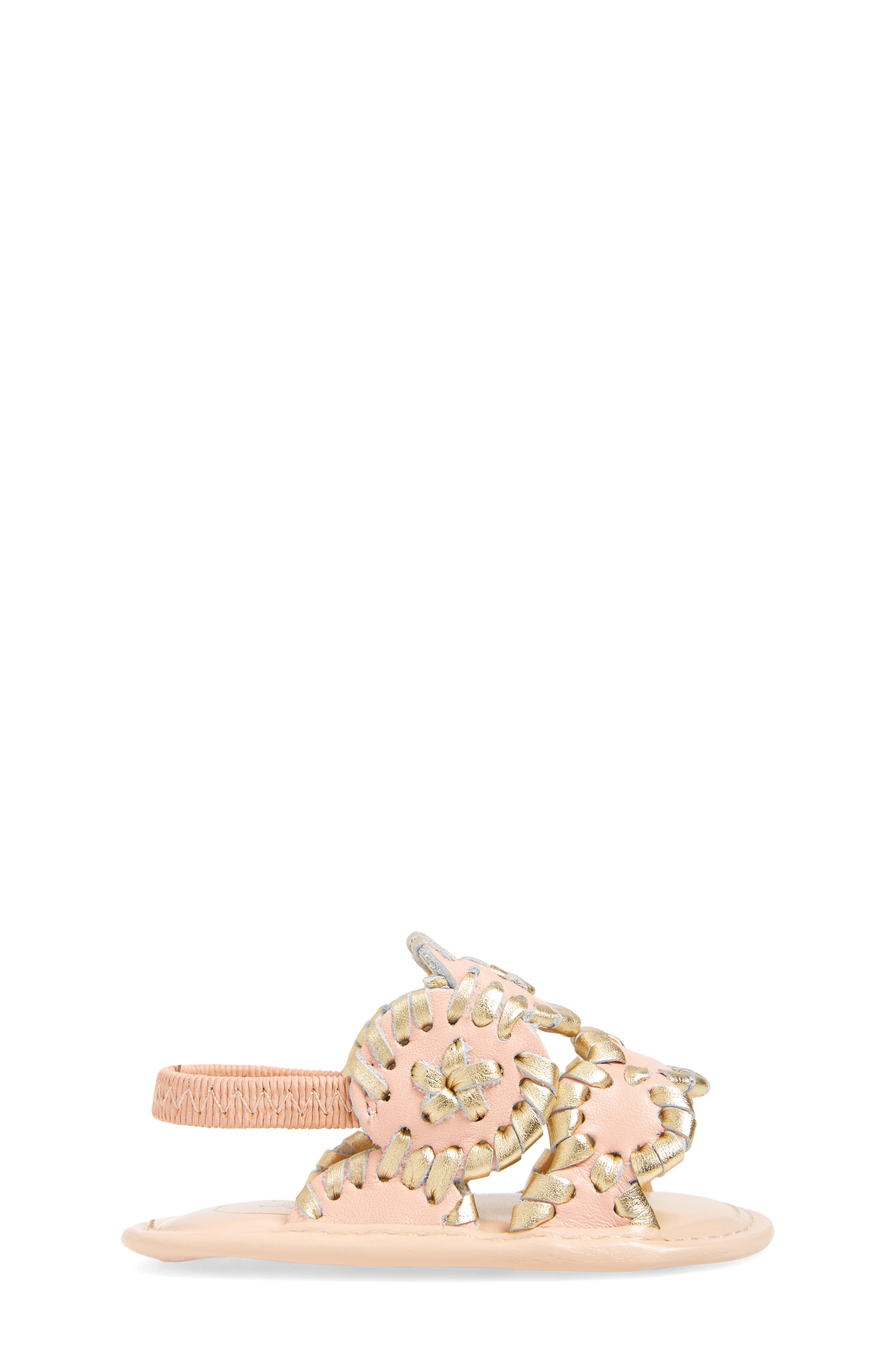 'Lauren' Sandal, Alternate, color, BLUSH/GOLD