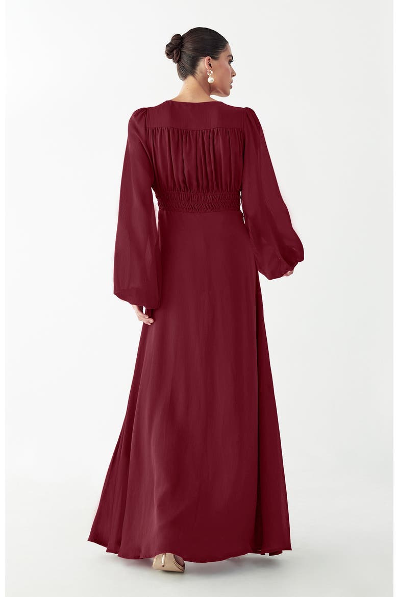 Tilly Maxi Dress, Alternate, color, Sangria