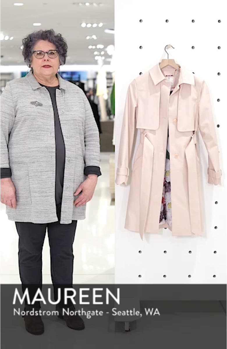Scallop Detail Trench Coat, sales video thumbnail