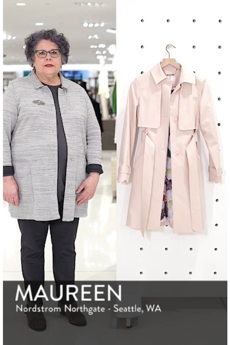 Scallop Detail Trench Coat video