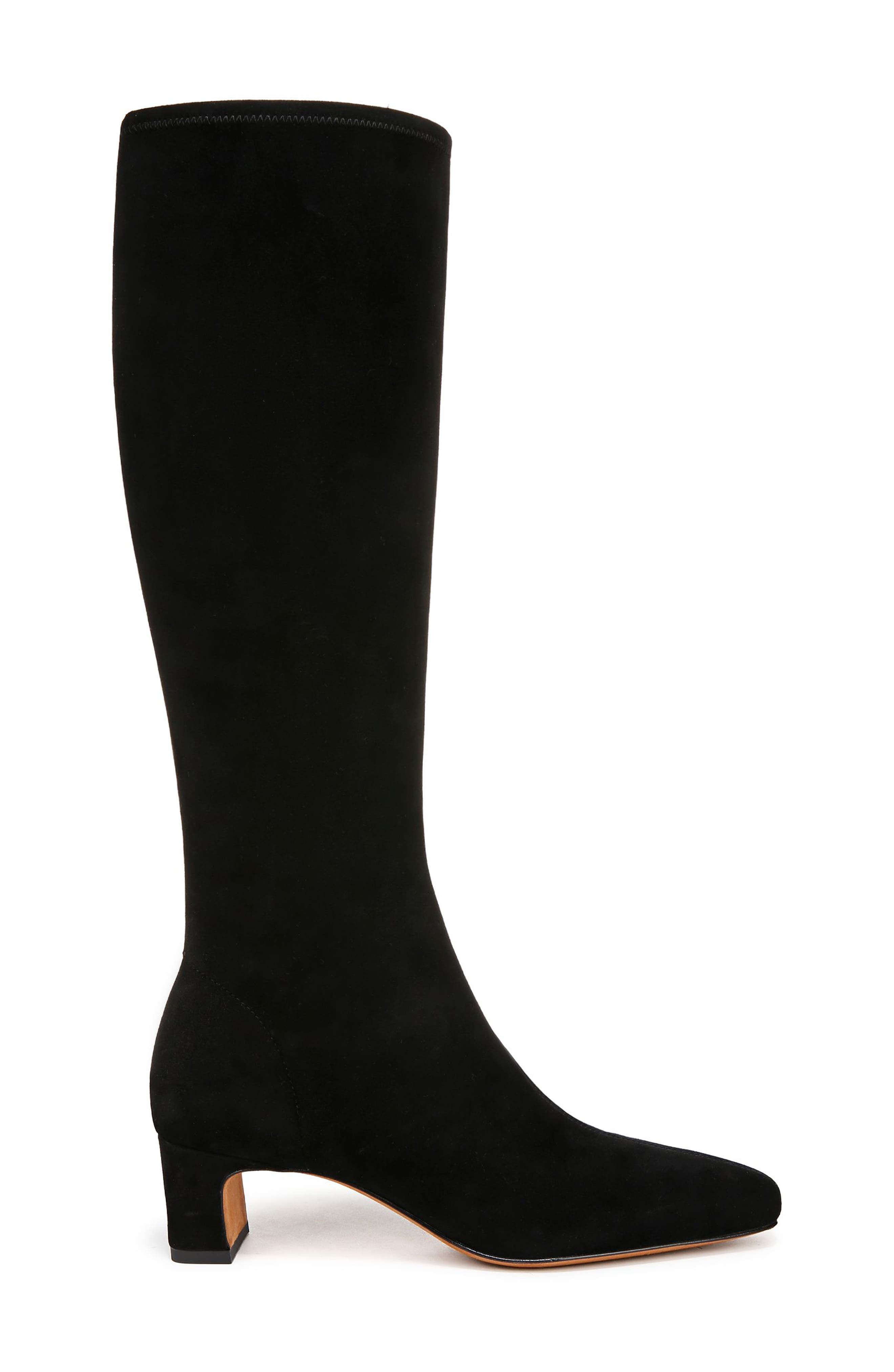 Saira Knee High Boot, Alternate, color, BLACK