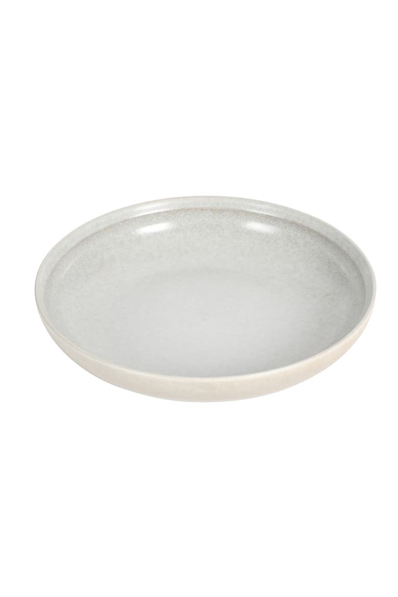 Beckett 4-Piece Stoneware Shallow Pasta Bowls Set, Microwave & Dishwasher Safe, Alternate, color, Black