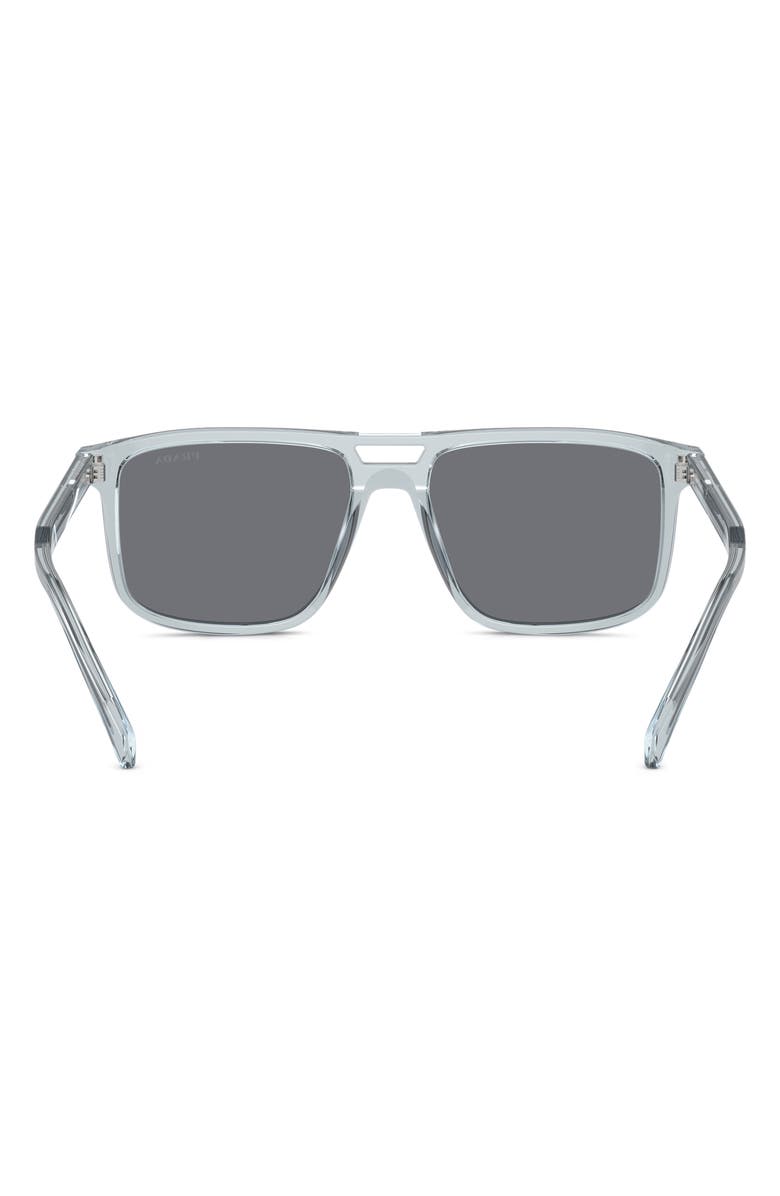 Prada 58mm Rectangular Sunglasses, Alternate, color,