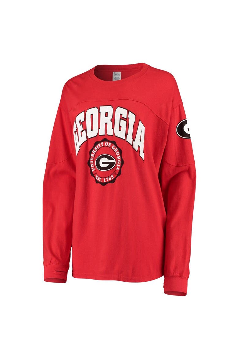 Women's Pressbox Red Georgia Bulldogs Edith Long Sleeve T-Shirt, Alternate, color, Red