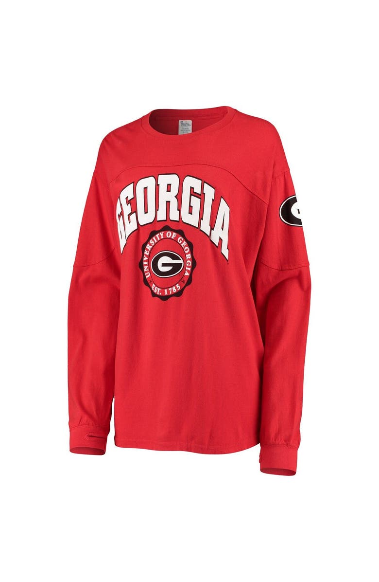 PRESSBOX Women's Pressbox Red Georgia Bulldogs Edith Long Sleeve T-Shirt, Alternate, color, Red
