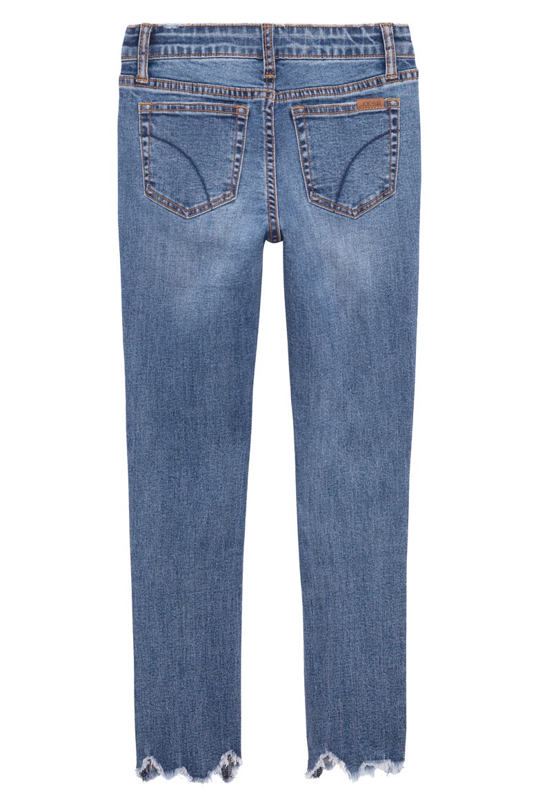 The Rocker Raw Hem Ankle Skinny Jeans, Alternate, color, BILLIE WASH