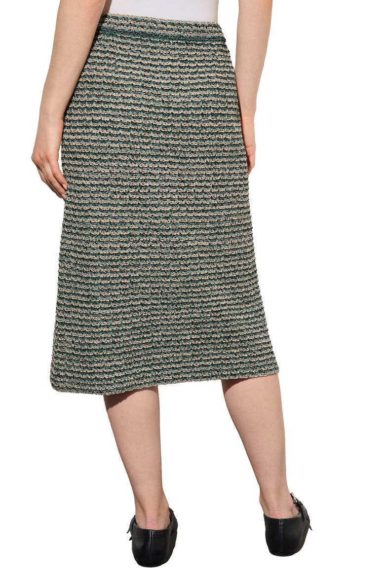Tweed Knit Midi Pencil Skirt, Alternate, color, FOREST/MULTI