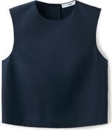 MANGO Back Button Crop Top