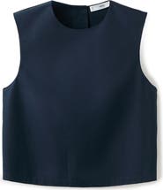 MANGO Back Button Crop Top