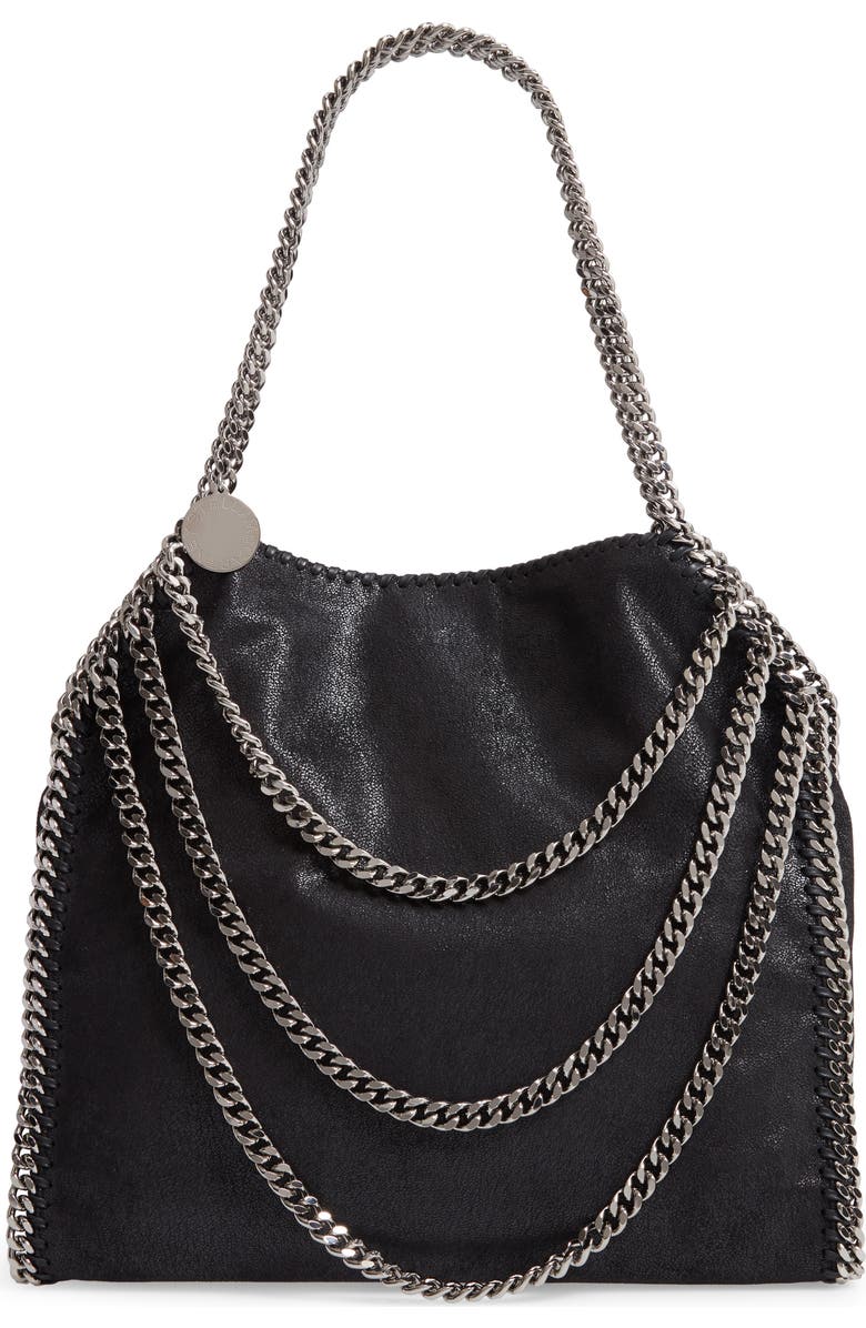 Stella McCartney Small Falabella Shaggy Deer Faux Leather Shoulder Bag, Main, color,