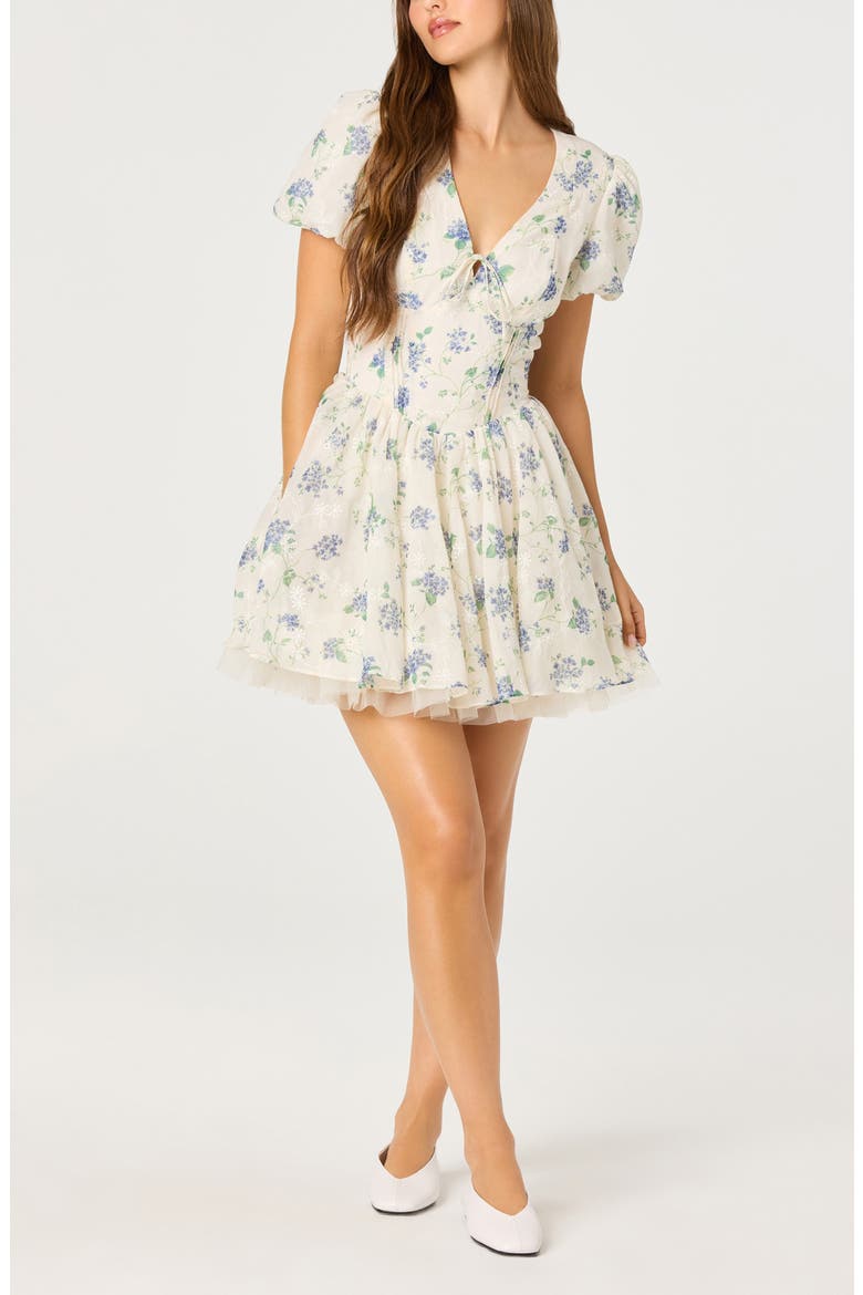 Sommer Minidress, Main, color, IVORY FLORAL
