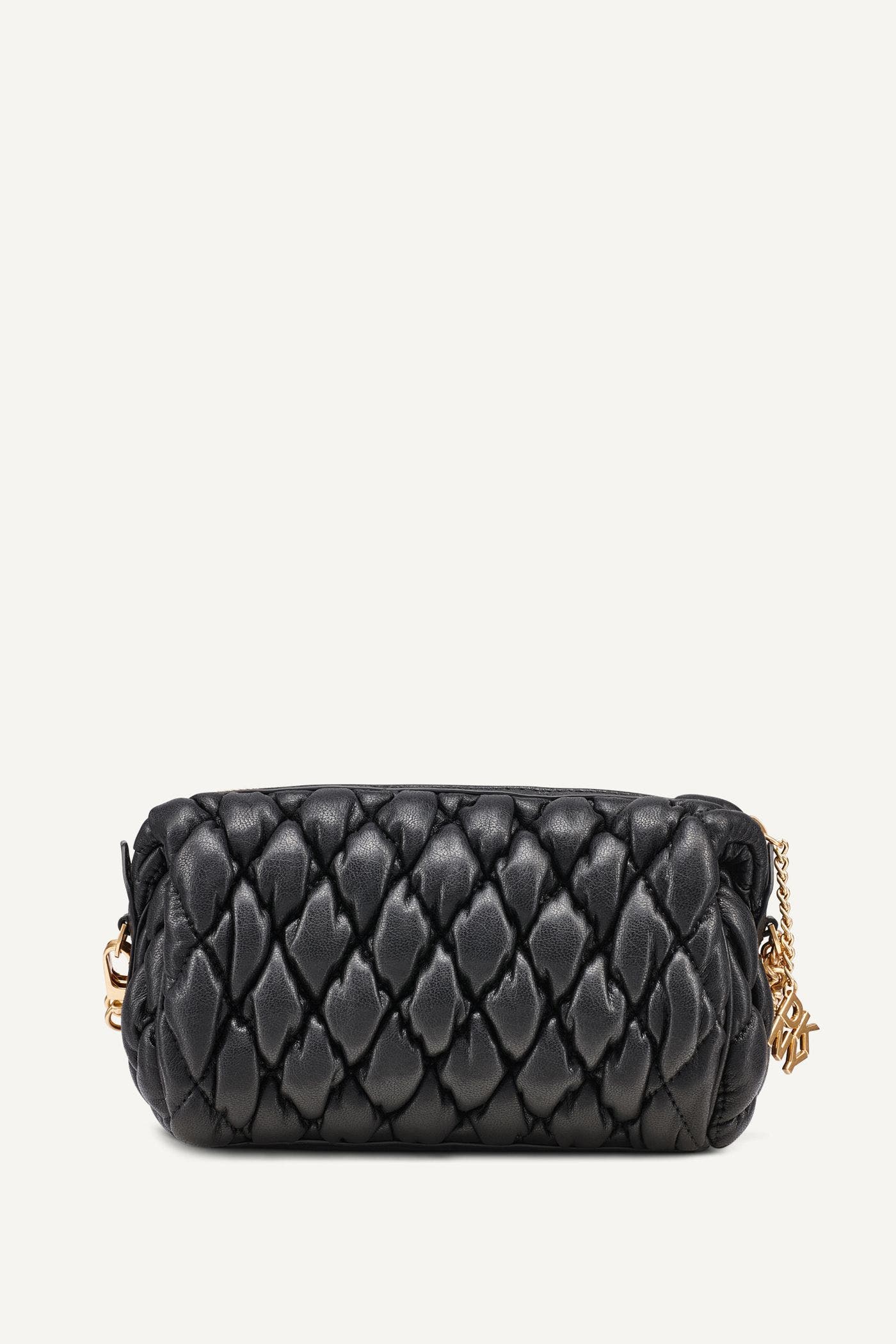 DKNY Raya Small Shoulder Bag, Alternate, color, Black/Gold