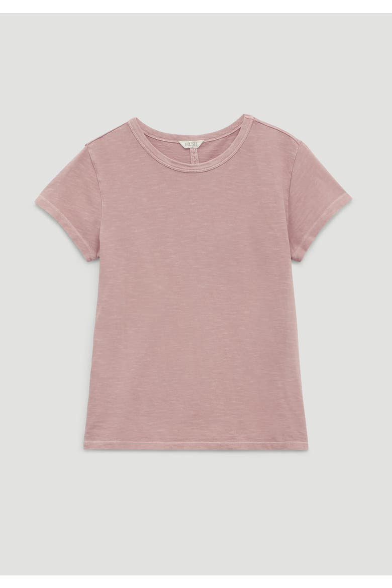 Slim Fit Slub Cotton Crew T-Shirt, Alternate, color, Rosewood Pink