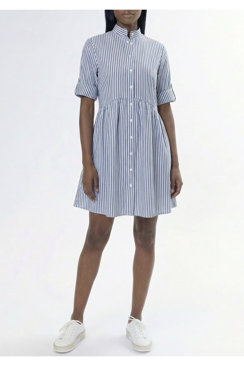Vanya Dress, Alternate, color, Navy/Light Blue Stripe