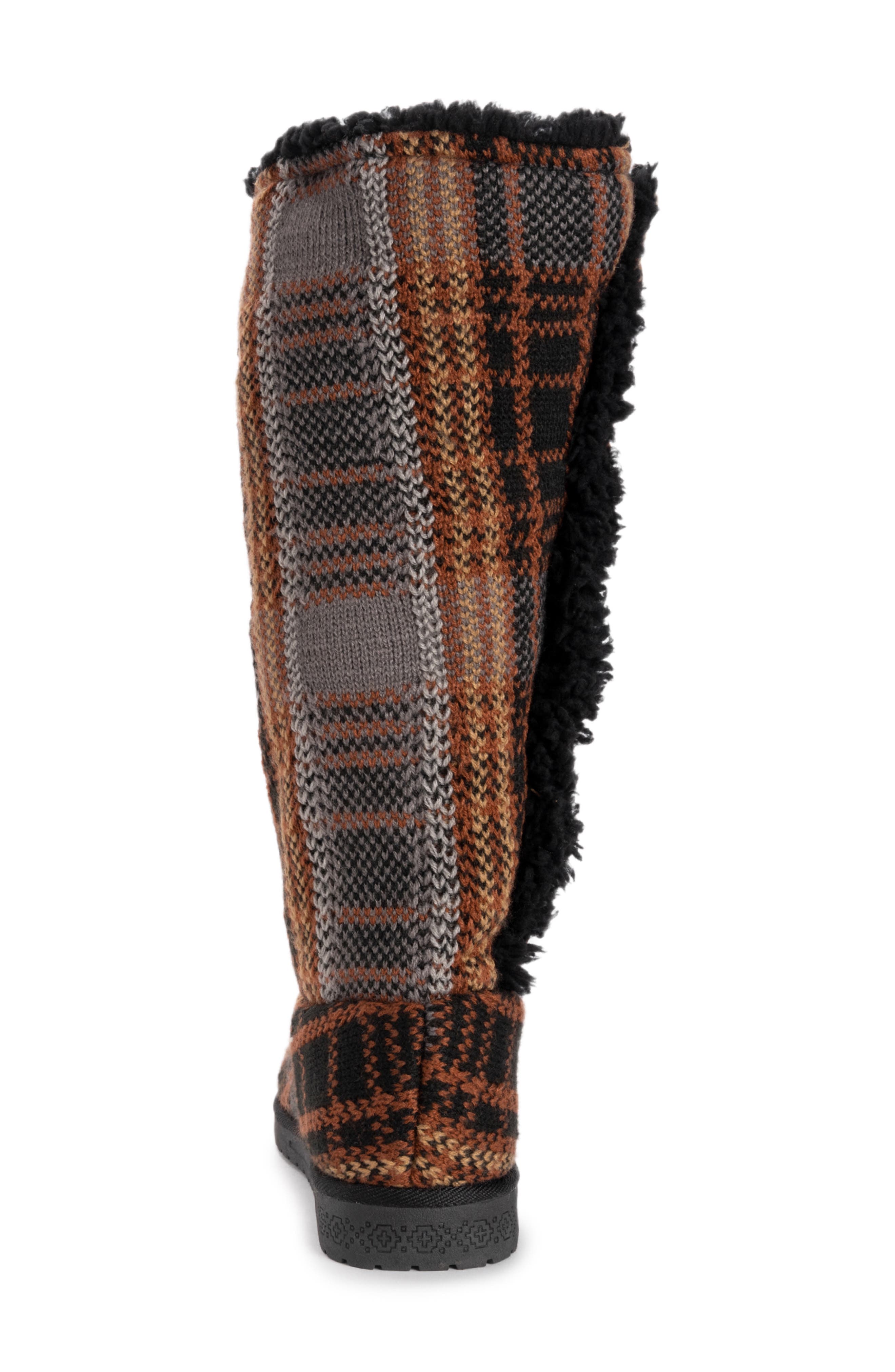 MUK LUKS Malena Plaid Faux Fur Boot, Alternate, color, 