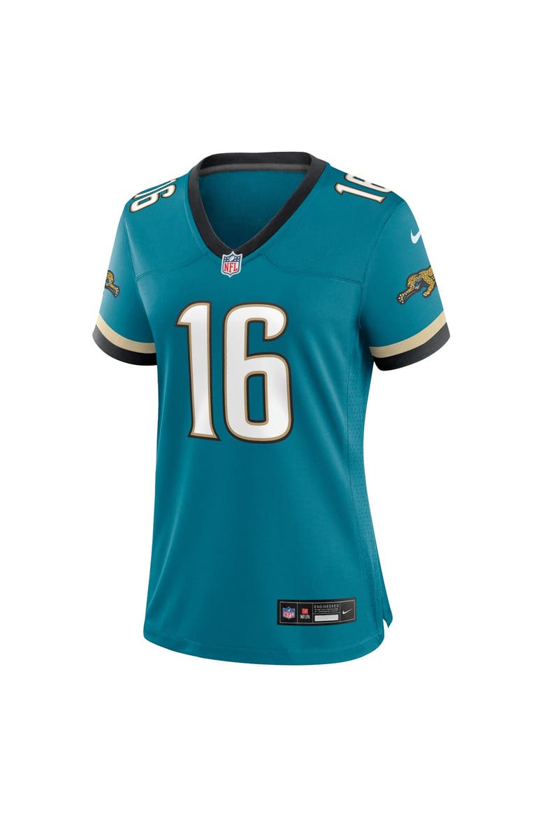 Women's Nike Trevor Lawrence Teal Jacksonville Jaguars Prowler Throwback Game Jersey, Alternate, color, Teal