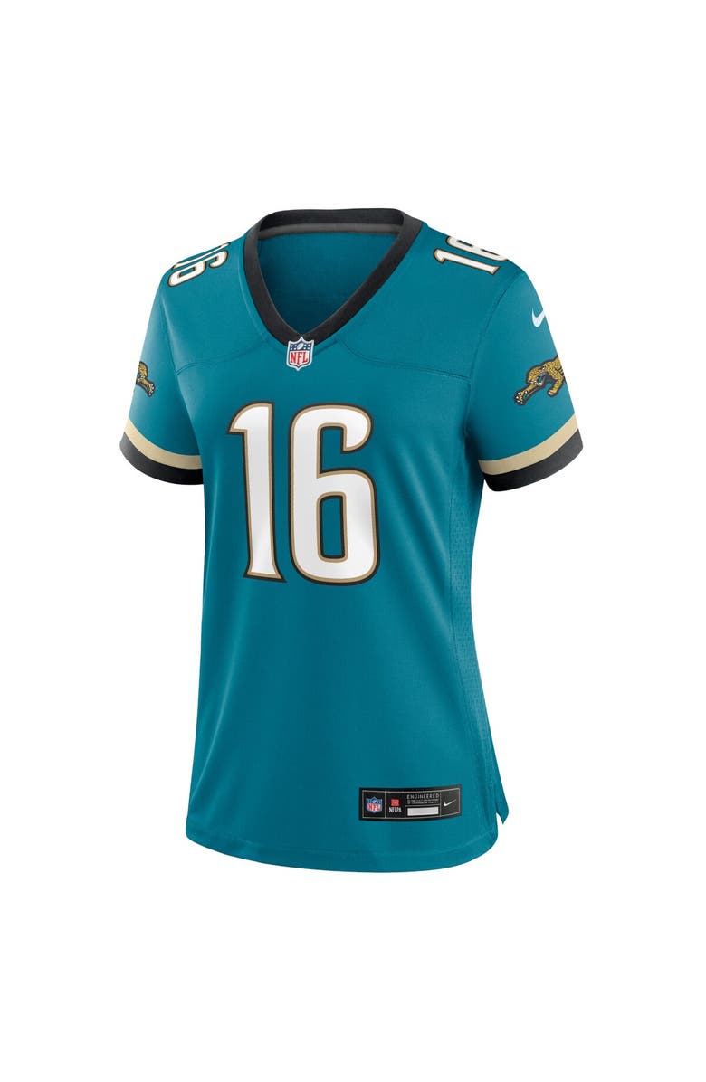 Nike Women's Nike Trevor Lawrence Teal Jacksonville Jaguars Prowler Throwback Game Jersey, Alternate, color, Teal
