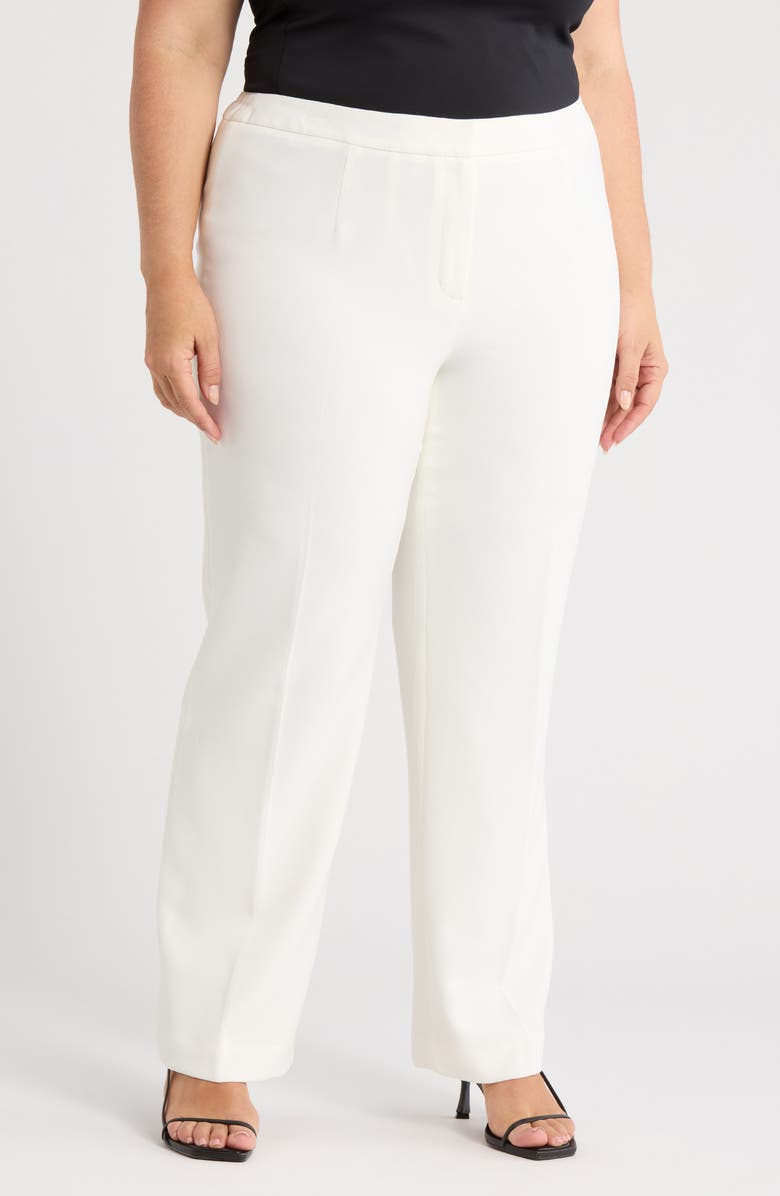 KASPER Vanilla Ice Straight Leg Pants, Main, color, Vanilla Ice