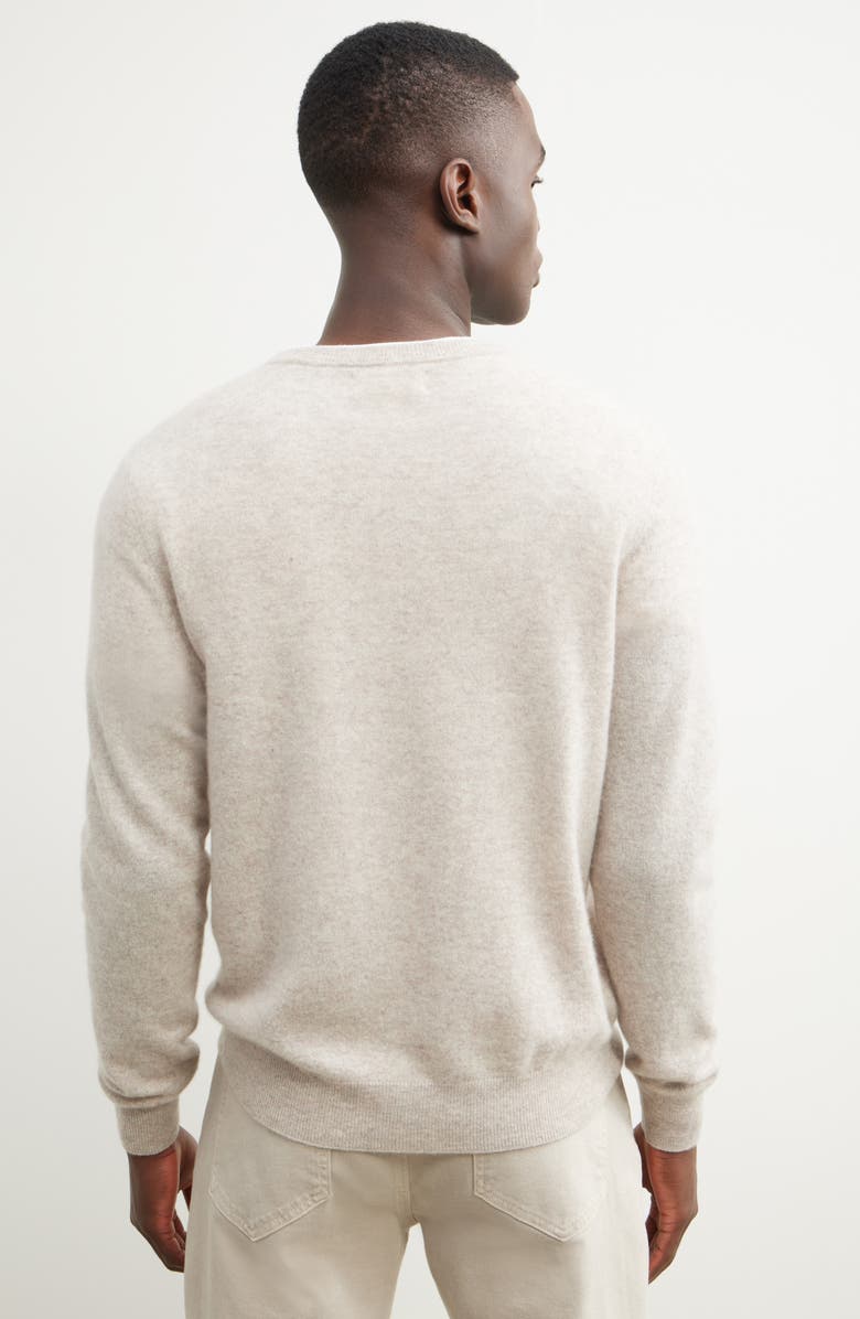 Nordstrom Cashmere Crewneck Sweater, Alternate, color, Beige Hummus Heather