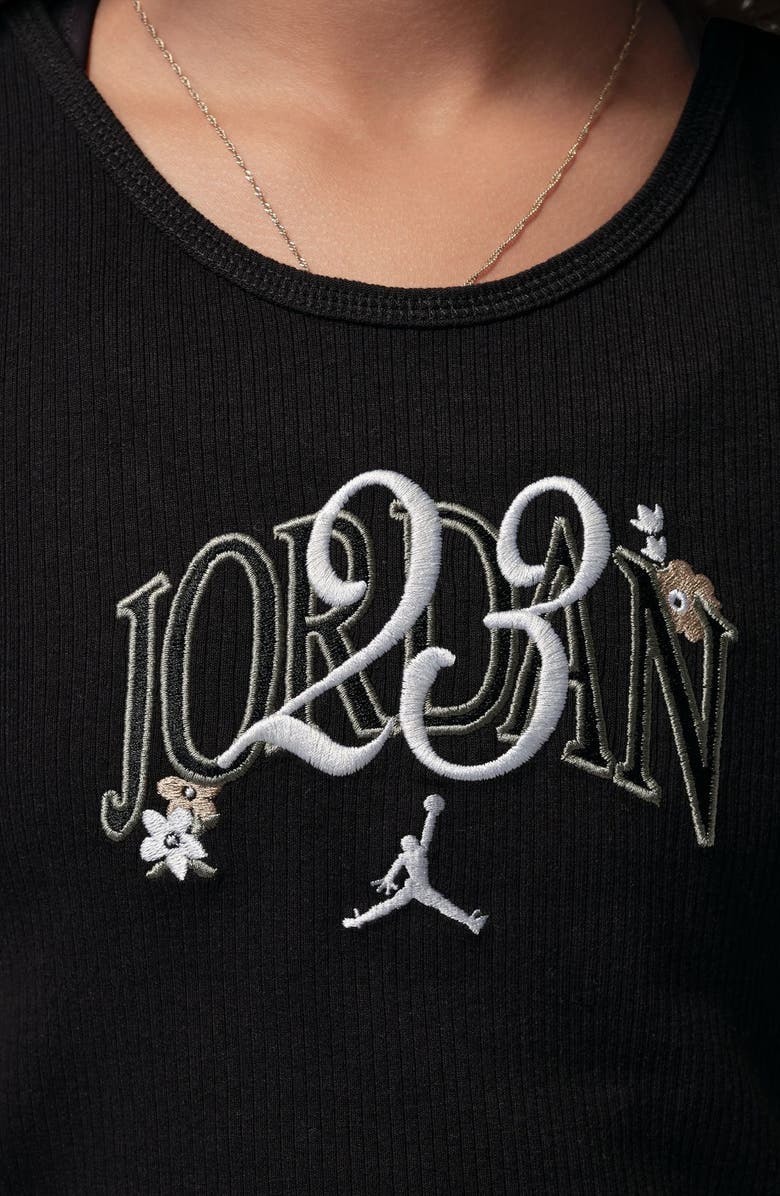 Jordan Kids' Graphic Flower of Friendship Racerback Tank, Alternate, color, Black