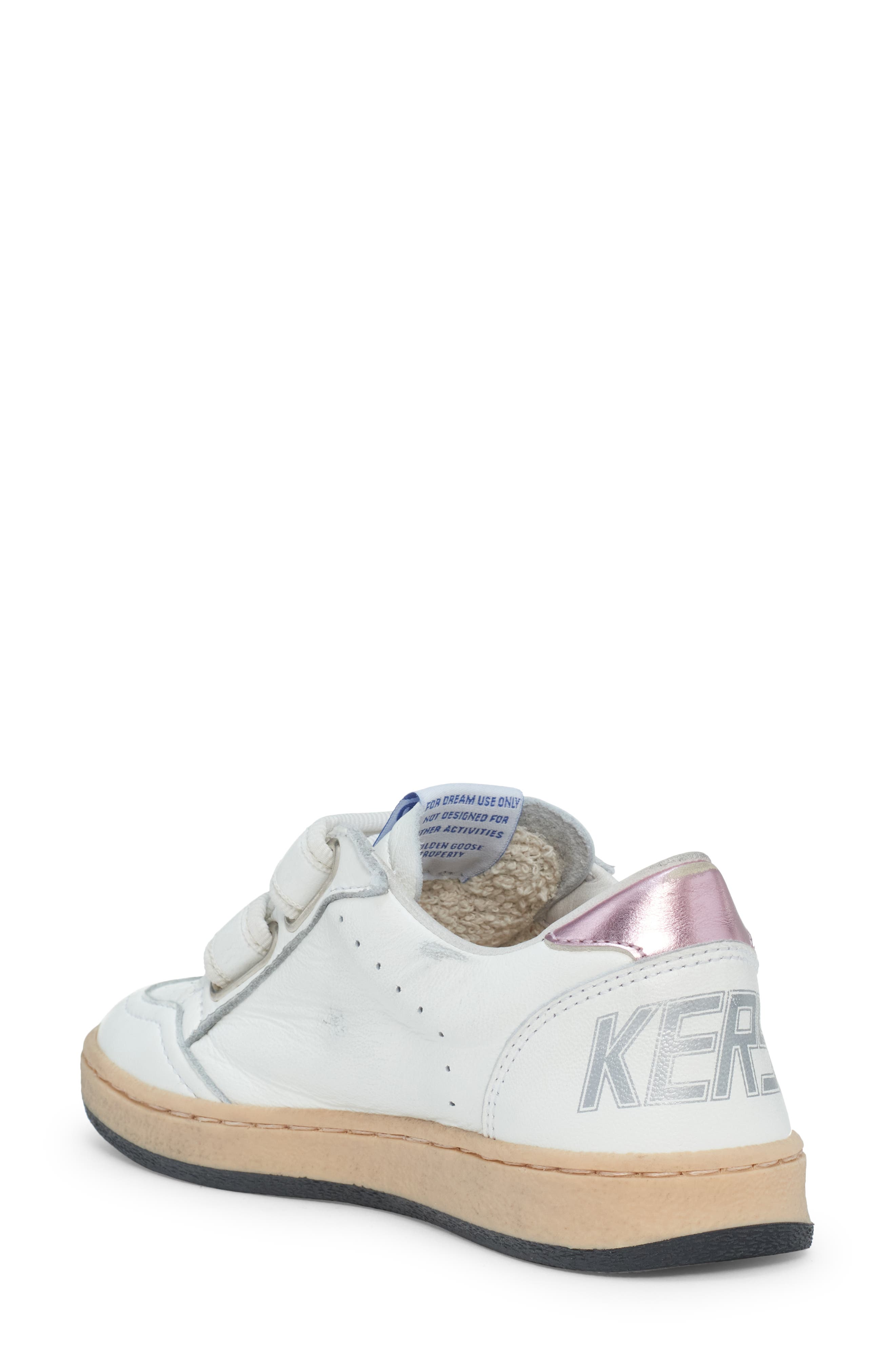 Golden Goose Kid's Ball Star Glitter Leather Sneaker, Alternate, color, 
