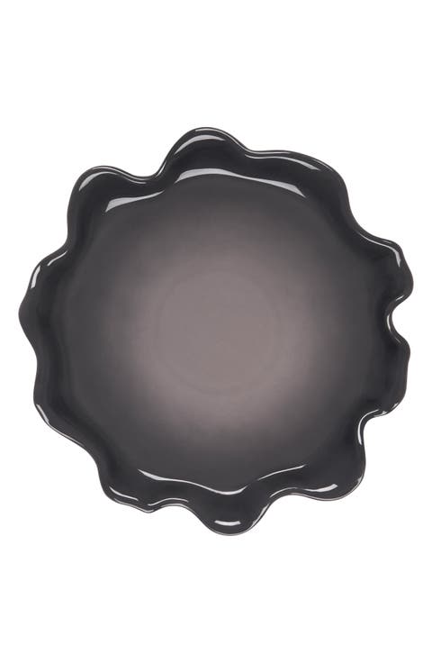 Iris Stoneware Ruffle Platter