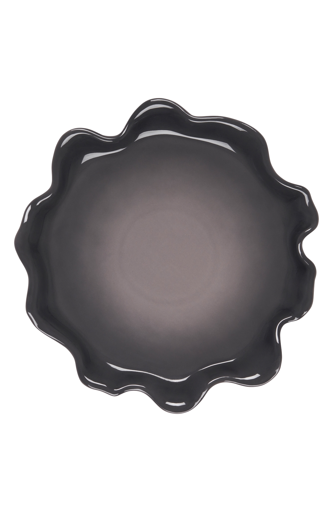 Le Creuset Iris Stoneware Ruffle Platter - Oyster, 14in