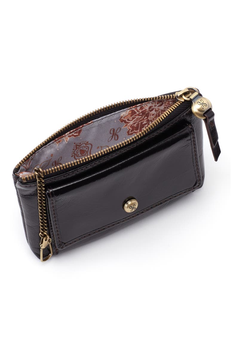 Gogo Leather Card Case, Alternate, color, BLACK