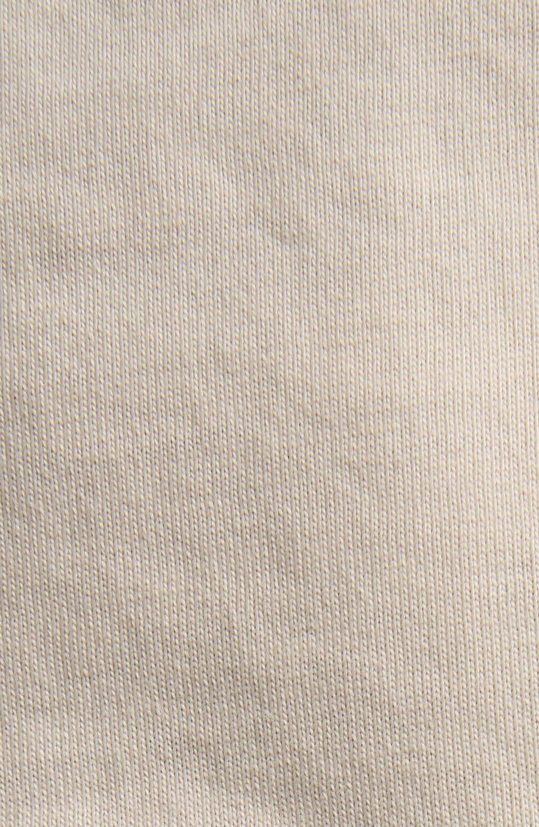 Moncler Knit Cuff Cotton T-Shirt, Alternate, color, Beige