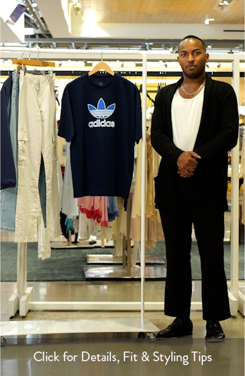 Kids' Embroidered Trefoil Cotton Jersey T-Shirt, sales video thumbnail