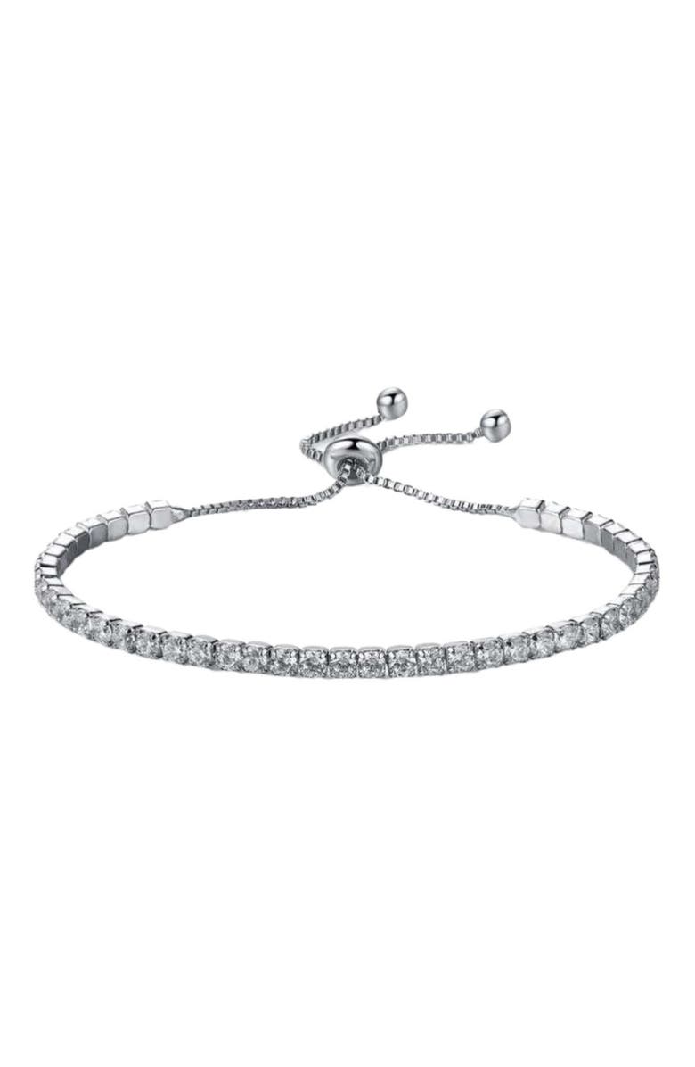 DLORIA Cubic Zirconia Tennis Bracelet for Women, Main, color, 
