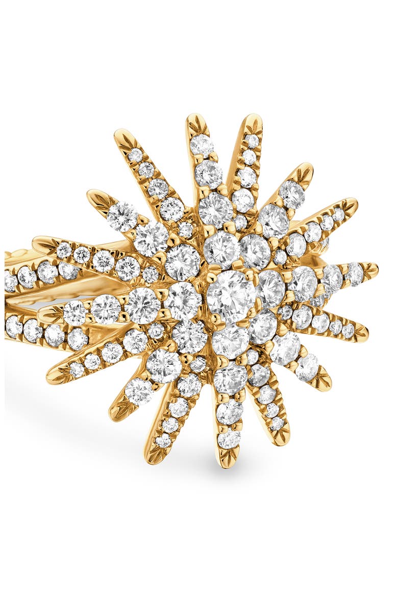 Starburst Ring in 18K Yellow Gold with Full Pavé Diamonds, Alternate, color, DIAMOND/ YELLOW GOLD