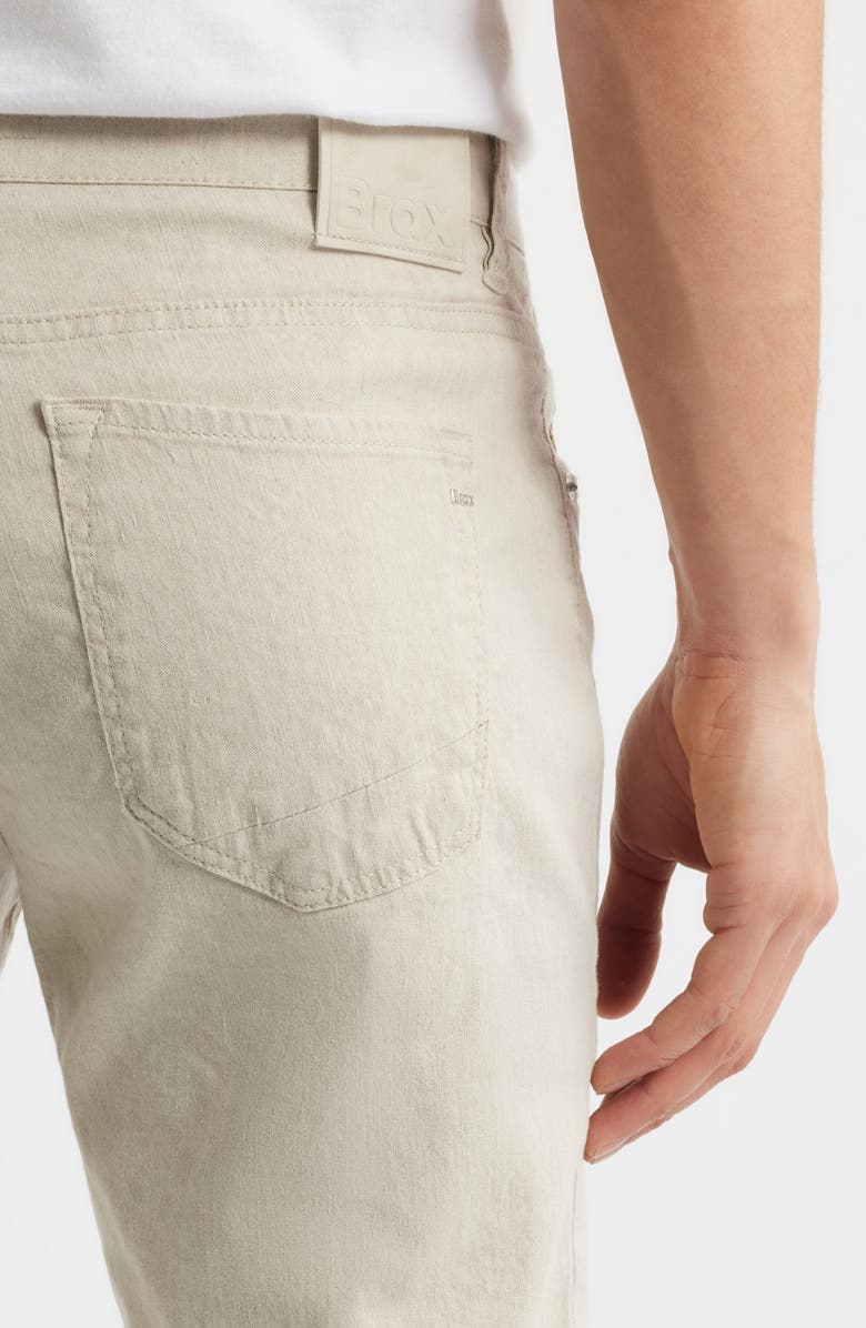 Brax Chuck Modern Fit Linen & Cotton Pants, Alternate, color, Sand
