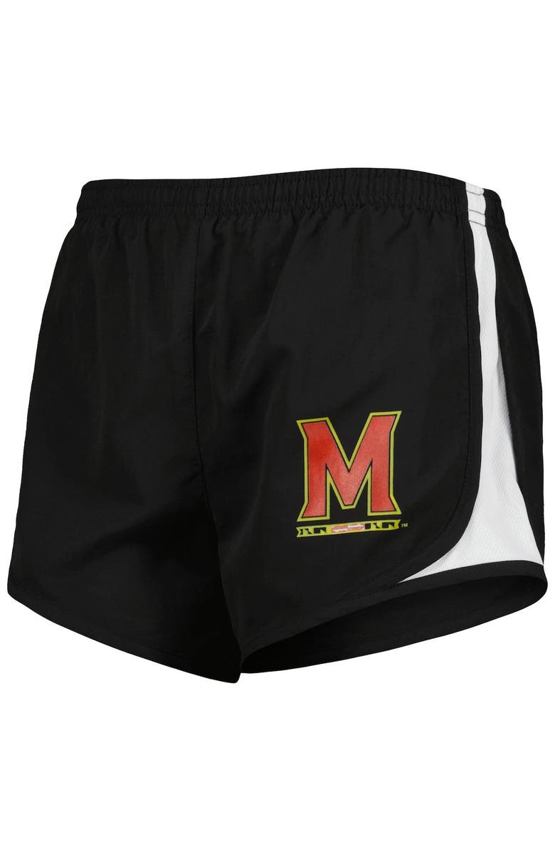 BOXERCRAFT Women's Black Maryland Terrapins Sport Shorts, Alternate, color,