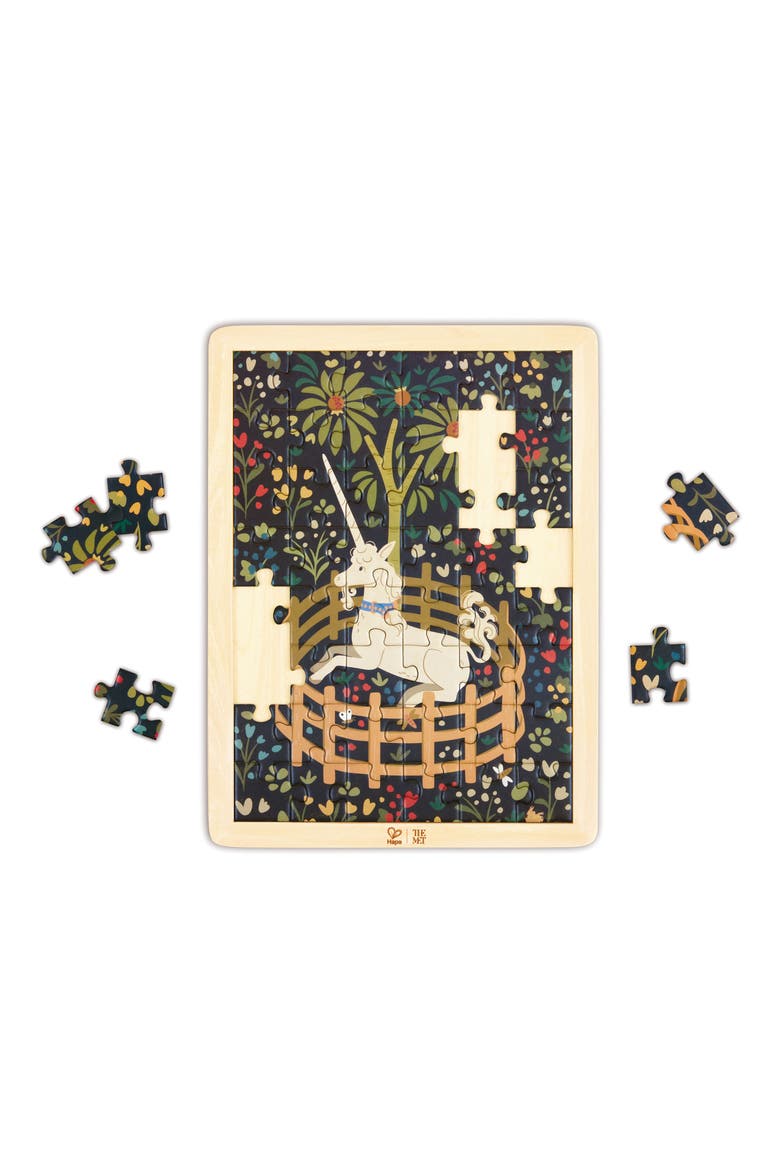 x The Met Unicorn in a Garden 48-Piece Puzzle, Main, color, MULTI