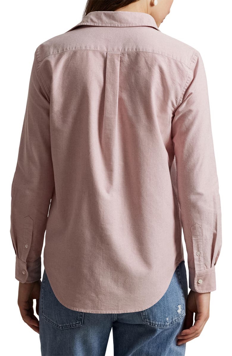 Polo Ralph Lauren Oxford Cotton Button-Up Shirt, Alternate, color, Adirondack Berry