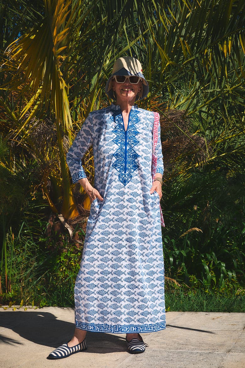 Clorinda Long Kurta, Alternate, color, Blue Coi