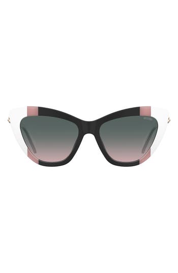 Moschino 54mm Gradient Cat Eye Sunglasses In Multi