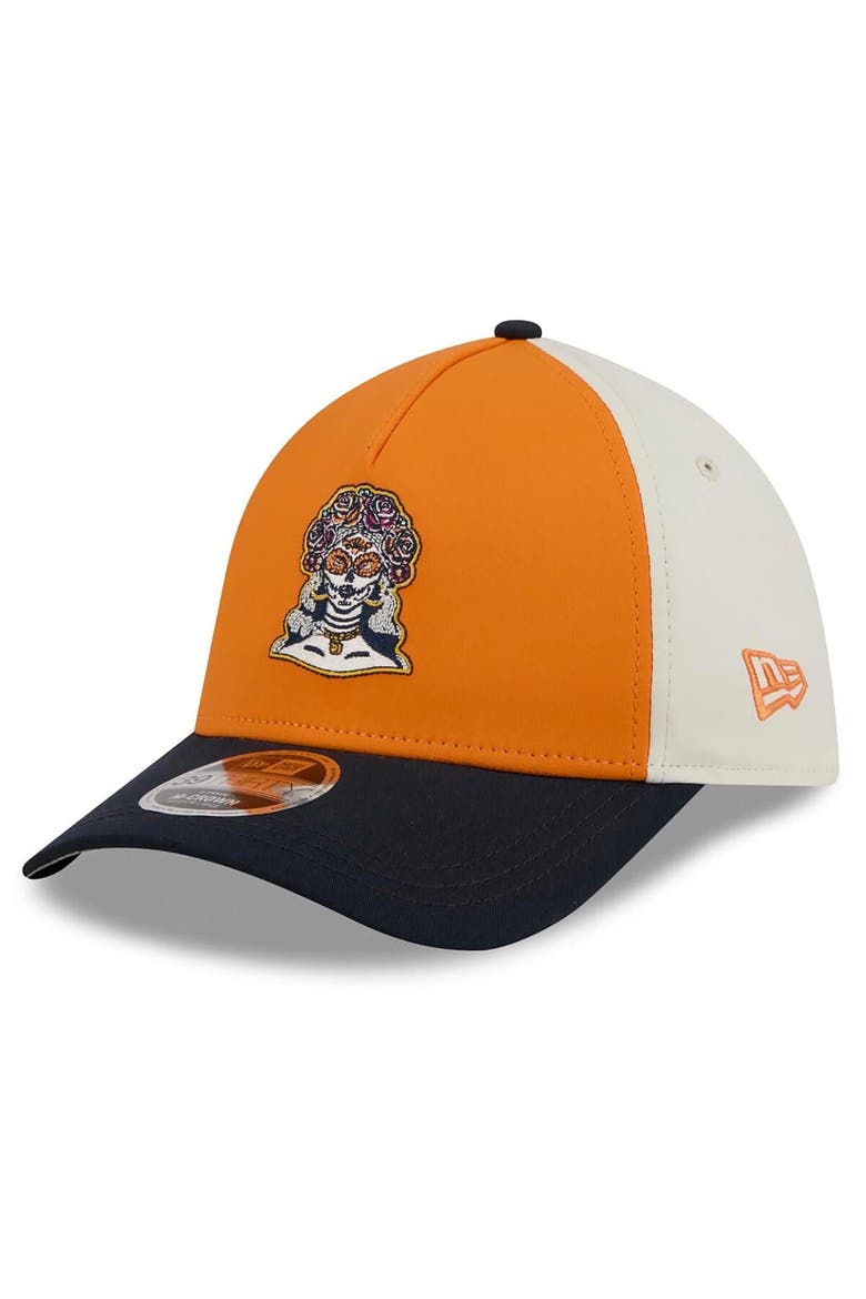 Men's New Era Orange/Navy San Diego Padres 2026 City Connect M-Crown A-Frame 39THIRTY Flex Hat, Alternate, color, Orange