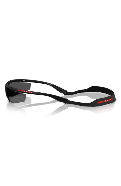Prada Linea Rossa 96mm Pillow Sunglasses In Matte Black