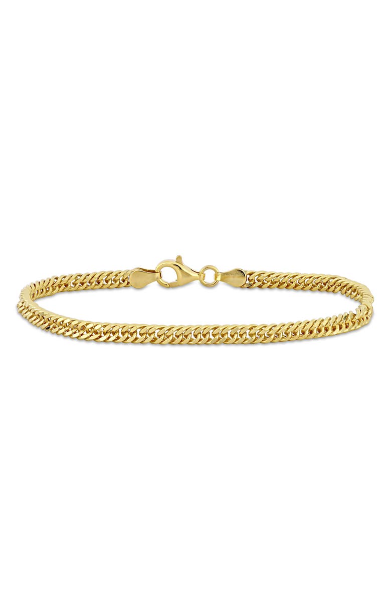 DELMAR Men's Double Curb Link Chain Bracelet, Main, color, 