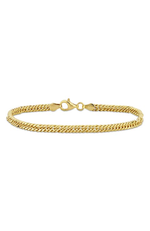 Men's Double Curb Link Chain Bracelet