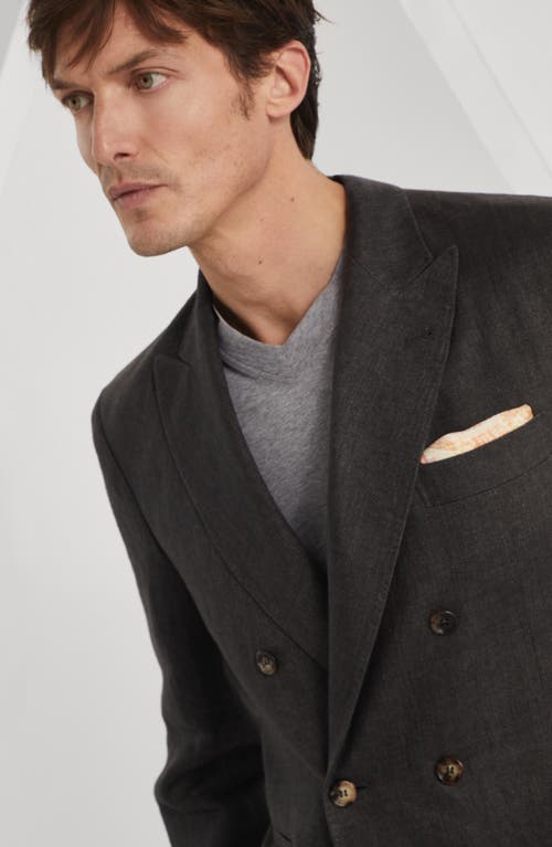 Shop Brunello Cucinelli One-and-a-half Breasted Blazer In Anthracite