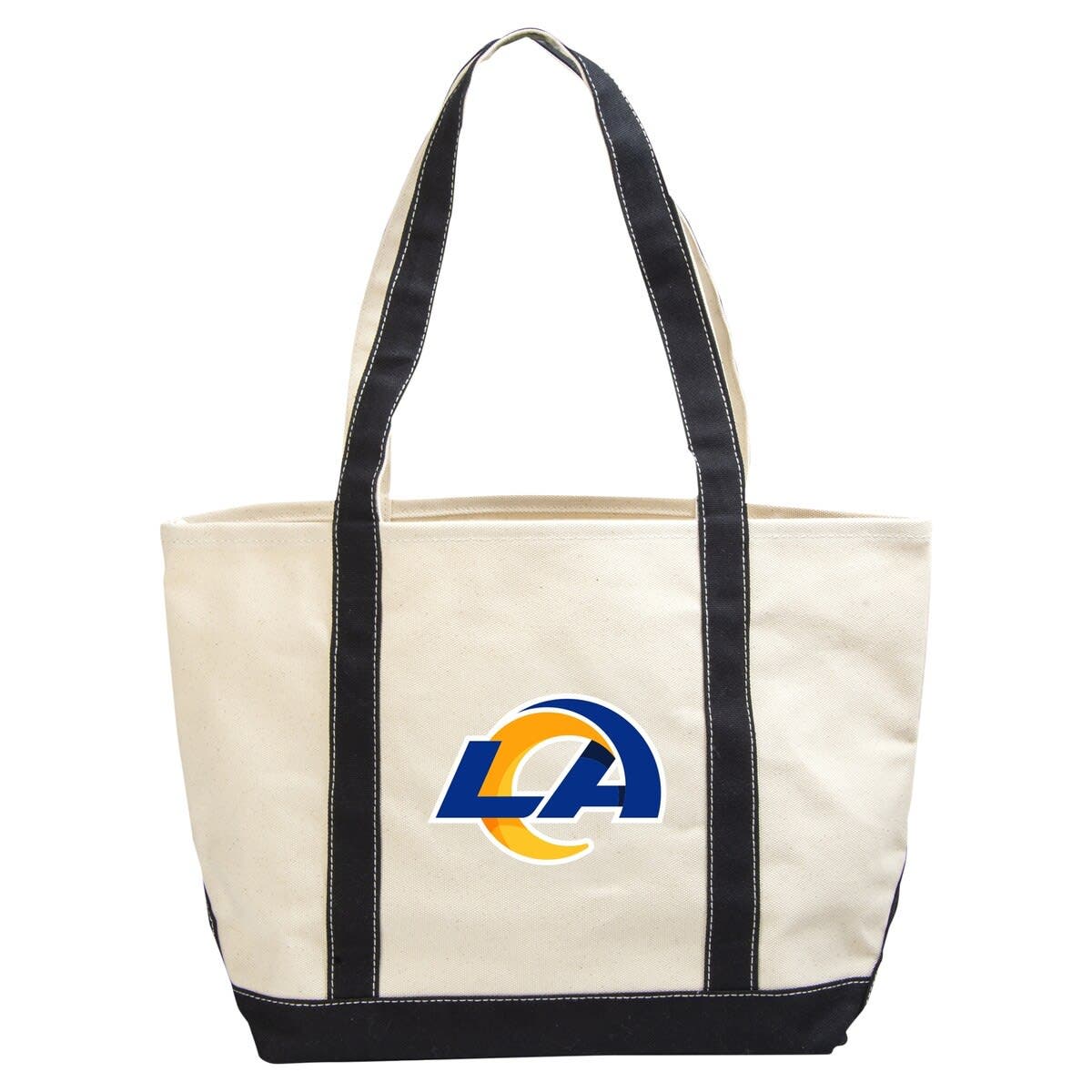 LOGO BRANDS Los Angeles Rams Canvas Tote Bag, Main, color, 